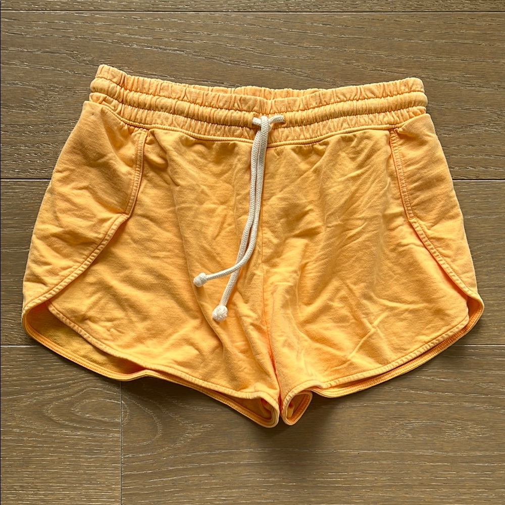 aerie High Waisted Orange Shorts size small